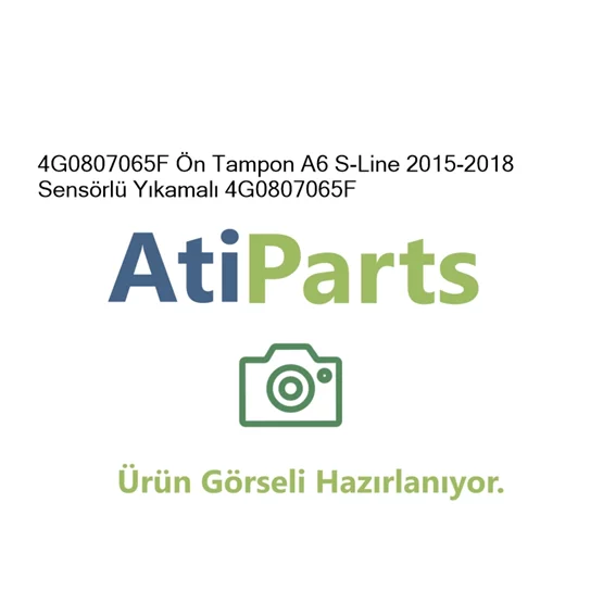 4G0807065F Ön Tampon A6 S-Line 2015-2018 Sensörlü Yıkamal