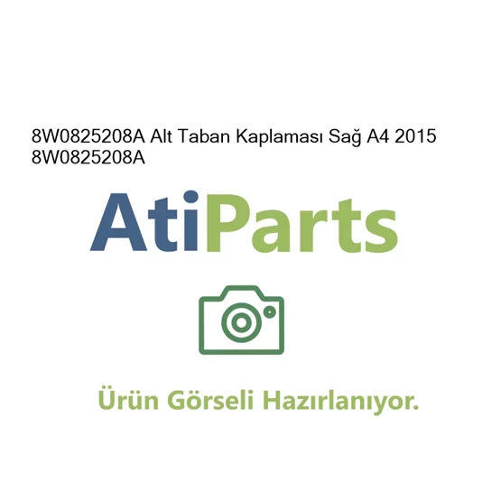 8W0825208A Alt Taban Kaplaması Sağ A4 2015   8W0825208A